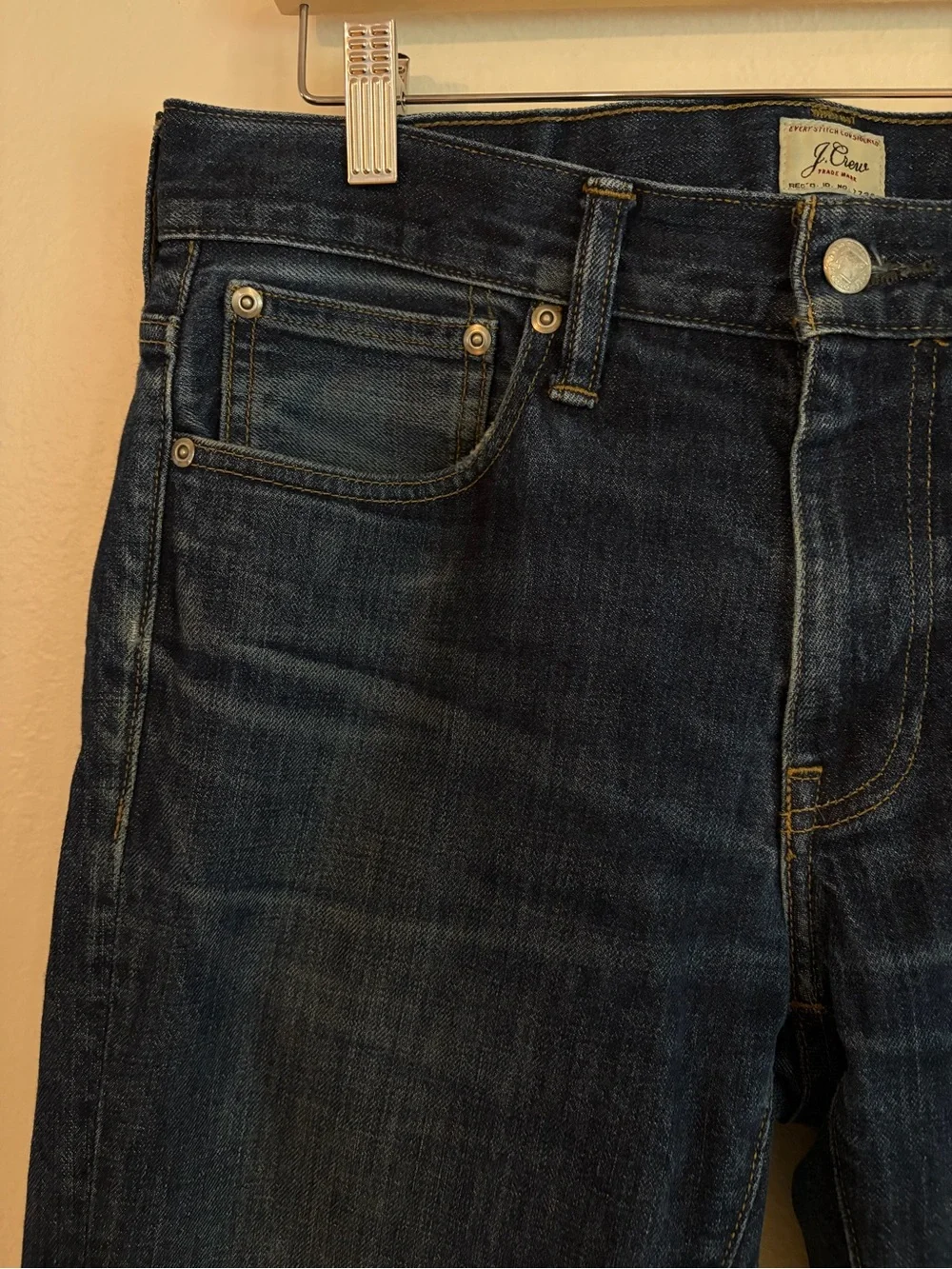 J. Crew 484 Dark Indigo Slim-Straight Jeans 31 x 32
